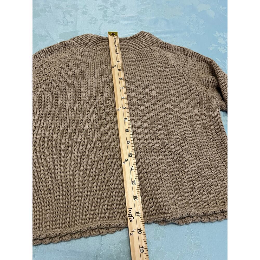 Dress Barn Chunky-Knit Shrug Cardigan Brown size Large Secretary Teacher office - Picture 10 of 10